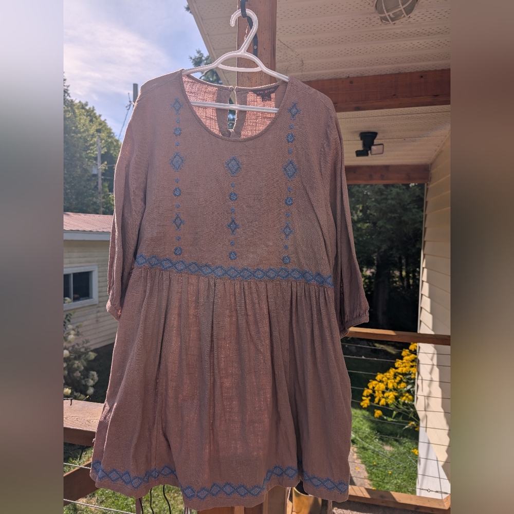 3/25$ 🚨 April Cornell's Cute Cotton/Linen Tunic